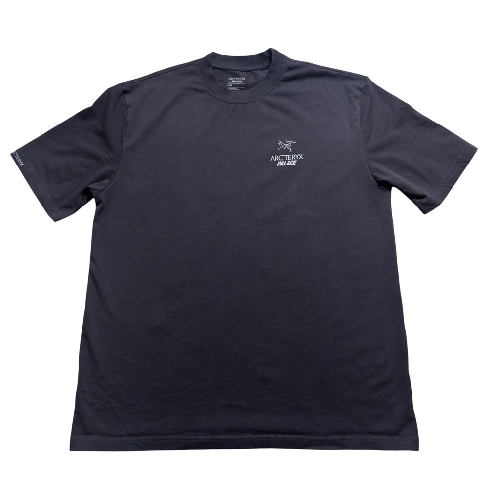 Palace Arc'teryx T-Shirt Mens Large Charcoal Grey Tri-Ferg Logo Tee RN 150137